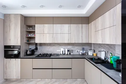 Бежевая кухня