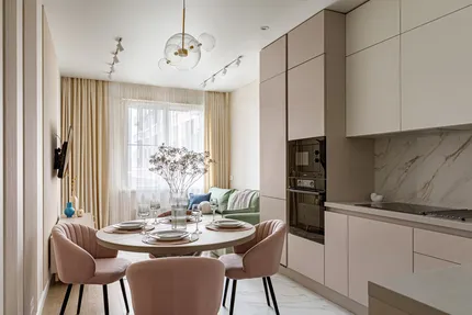 Бежевая кухня