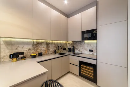 Бежевая кухня