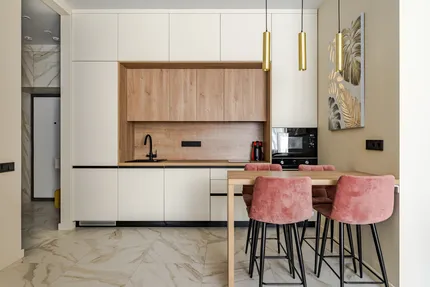 Бежевая кухня