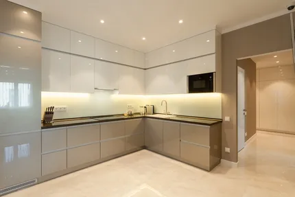 Бежевая кухня