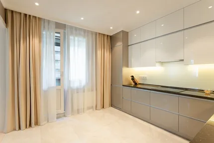 Бежевая кухня