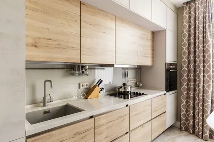 Бежевая кухня