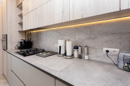 Бежевая кухня