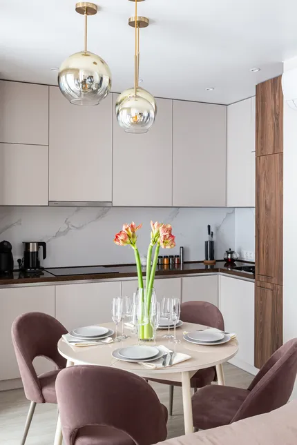 Бежевая кухня