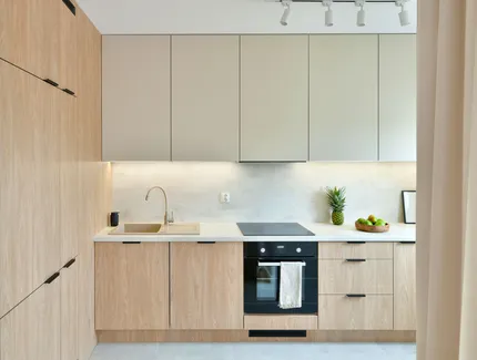 Бежевая кухня