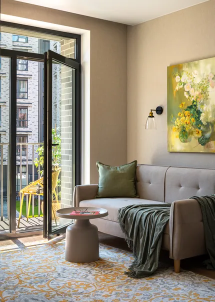 Интерьер квартиры-студии в ЖК Северный Берег