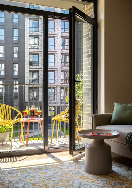 Интерьер квартиры-студии в ЖК Северный Берег