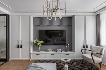 Интерьер квартиры с акцентом на свет, фактуры и детали