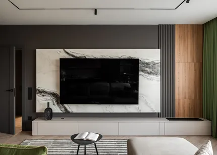 Интерьер, построенный на контрастах