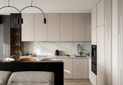 Интерьер, построенный на контрастах