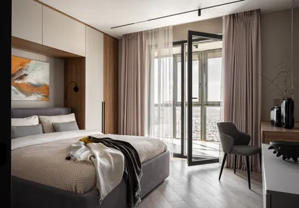 Интерьер, построенный на контрастах