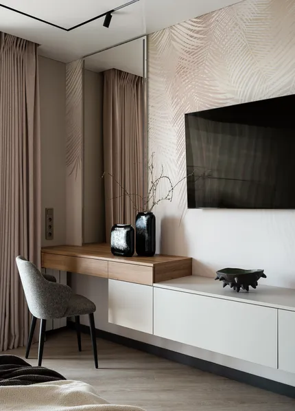 Интерьер, построенный на контрастах