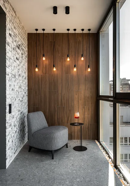 Интерьер, построенный на контрастах