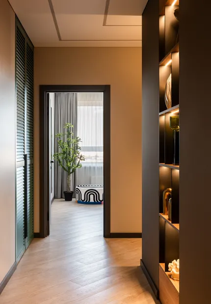 Интерьер, построенный на контрастах