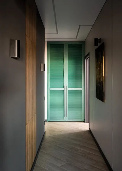 Интерьер, построенный на контрастах