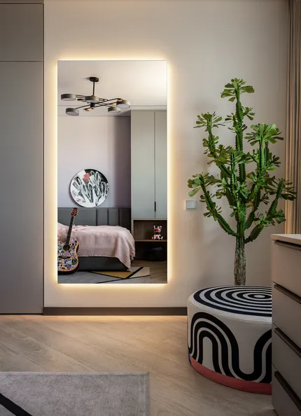 Интерьер, построенный на контрастах