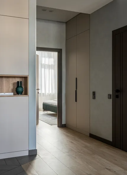 Нейтральный интерьер квартиры для семьи