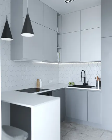 Дизайн-проект квартиры в холодных тонах