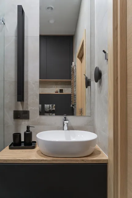 Дизайн ванной в стиле джапанди