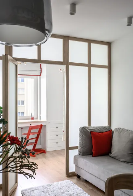 Скандинавский интерьер с яркими акцентами