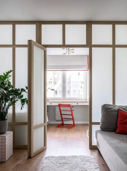 Скандинавский интерьер с яркими акцентами