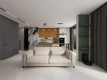 Современная квартира с неоклассическими элементами