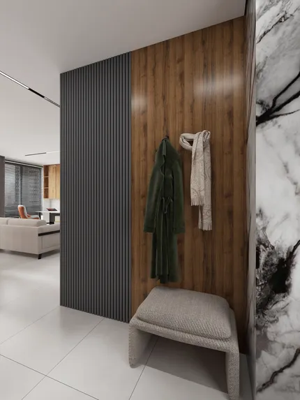 Современная квартира с неоклассическими элементами