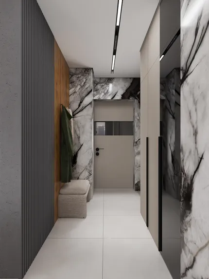 Современная квартира с неоклассическими элементами