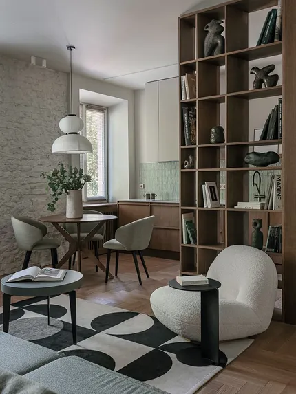 Квартира с азиатскими мотивами в сталинке