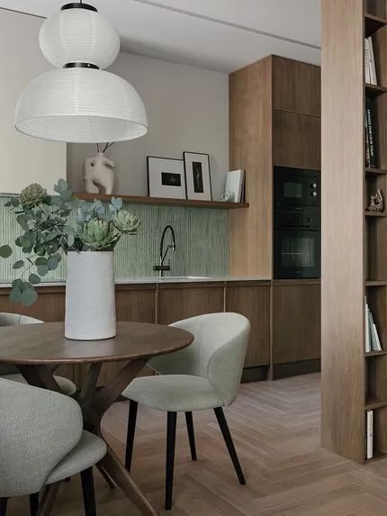 Квартира с азиатскими мотивами в сталинке