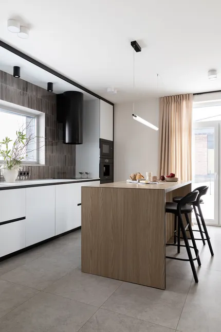 Серая тишина: интерьер загородного дома