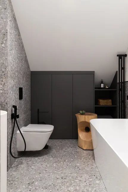 Серая тишина: интерьер загородного дома