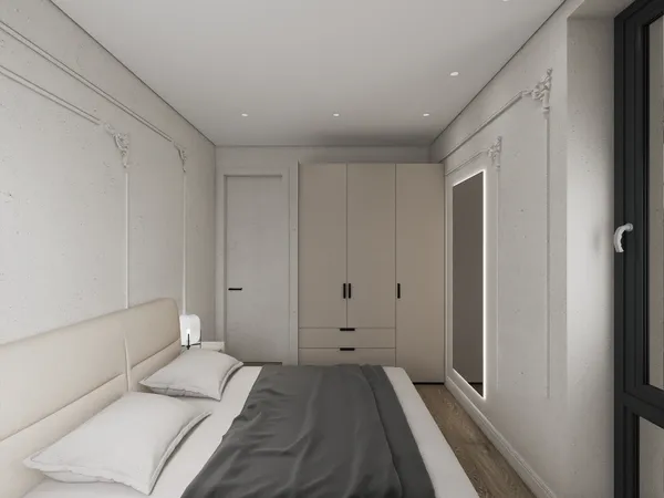 Современная квартира с неоклассическими элементами