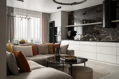 Дизайн современной квартиры с открытой планировкой