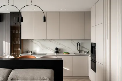 Интерьер, построенный на контрастах