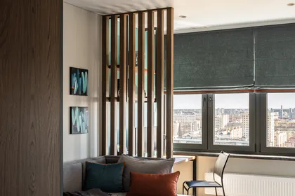 Интерьер, построенный на контрастах