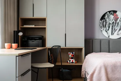 Интерьер, построенный на контрастах