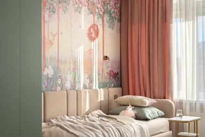 Нейтральный интерьер квартиры для семьи