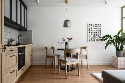 Скандинавский интерьер с яркими акцентами